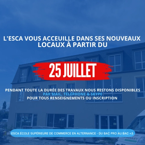 #Déménagement #Travaux - Ecole de commerce en alternance près de Caen #Déménagement #Travaux