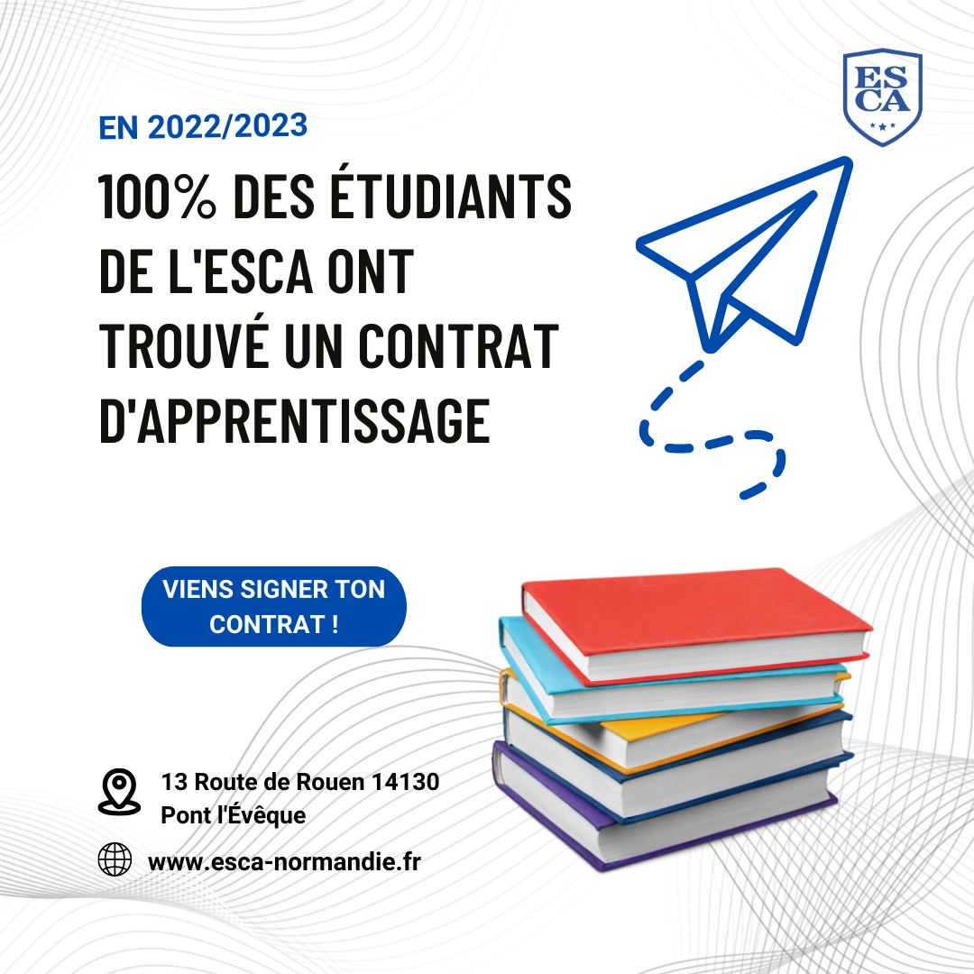 Image 100 % des étudiants de l'ESCA sont en apprentissage !